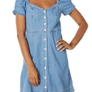 Madewell ~ Kylie ~ Puff Sleeve Button-Up Denim Dress ~ Size 8